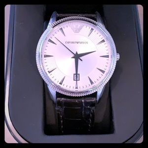 FLASH SALE! Emporio Armani Mens Leather Watch NWOT